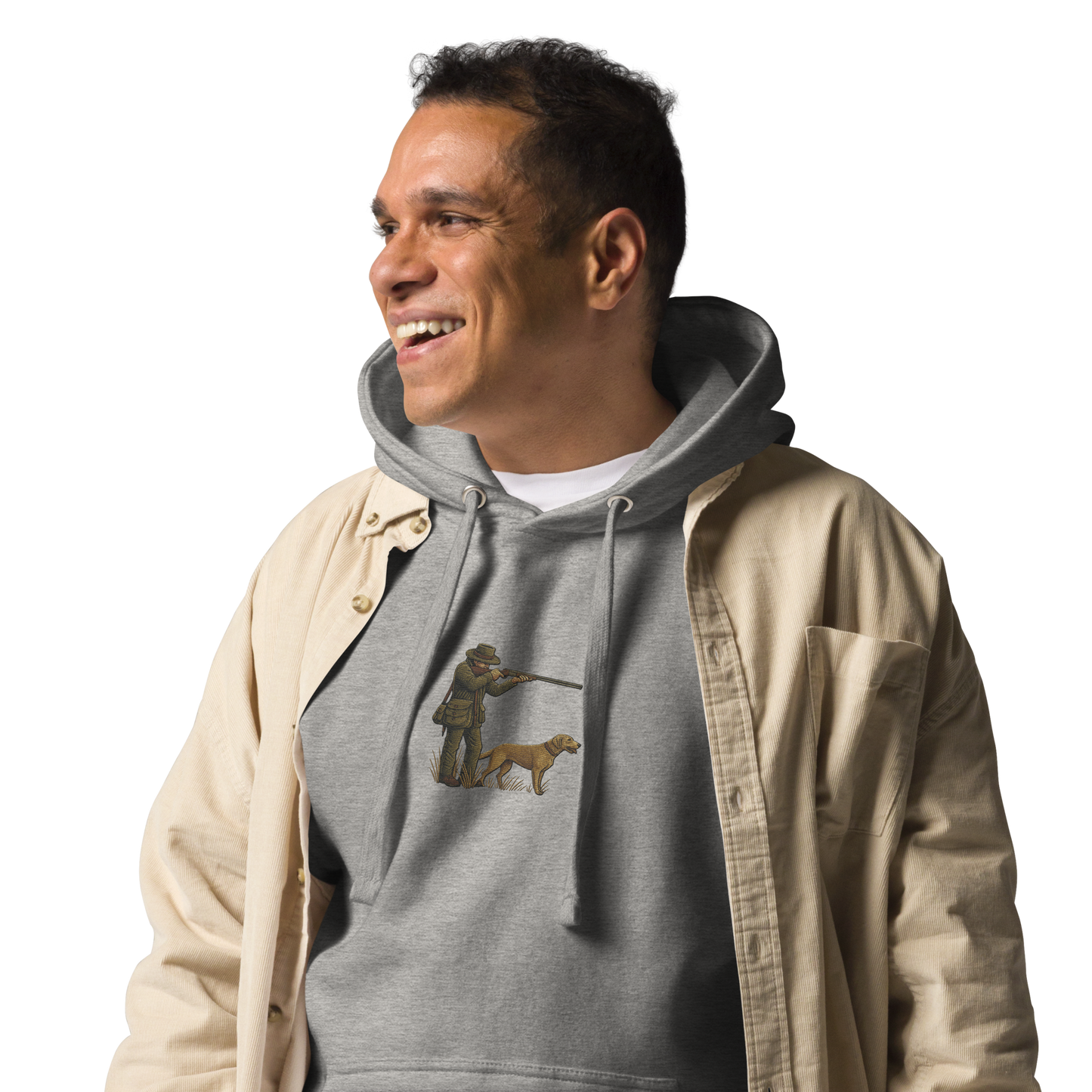 Embroidered Hunter Hoodie – Rugged Warmth for Outdoorsmen