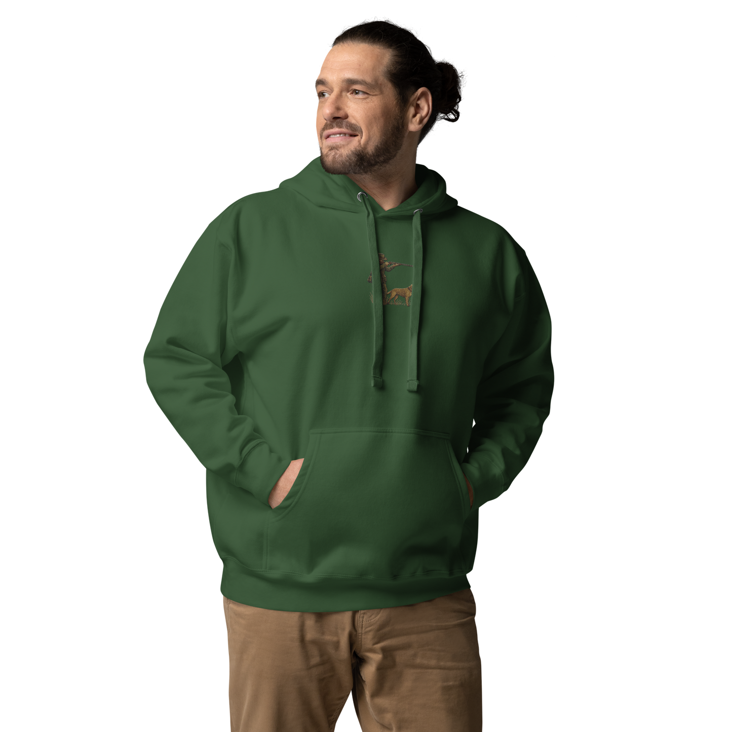 Embroidered Hunter Hoodie – Rugged Warmth for Outdoorsmen