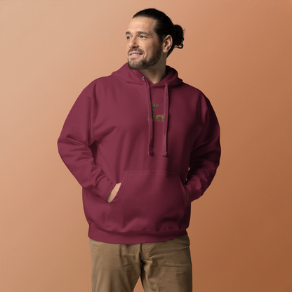 Embroidered Hunter Hoodie – Rugged Warmth for Outdoorsmen