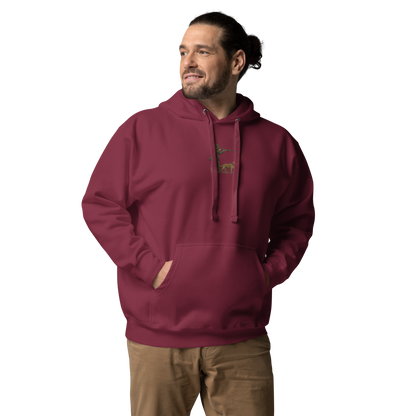 Embroidered Hunter Hoodie – Rugged Warmth for Outdoorsmen