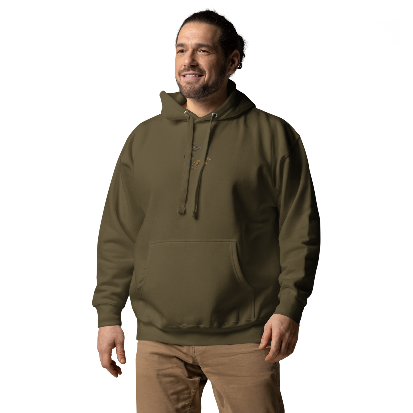Embroidered Hunter Hoodie – Rugged Warmth for Outdoorsmen