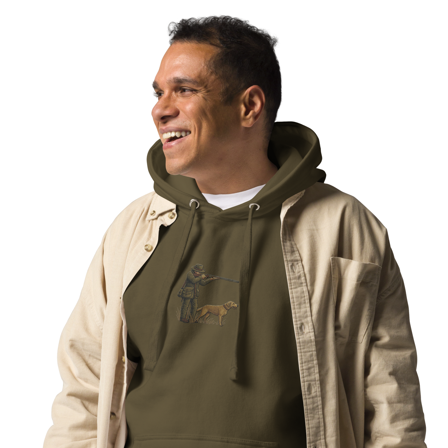 Embroidered Hunter Hoodie – Rugged Warmth for Outdoorsmen