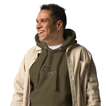Embroidered Hunter Hoodie – Rugged Warmth for Outdoorsmen