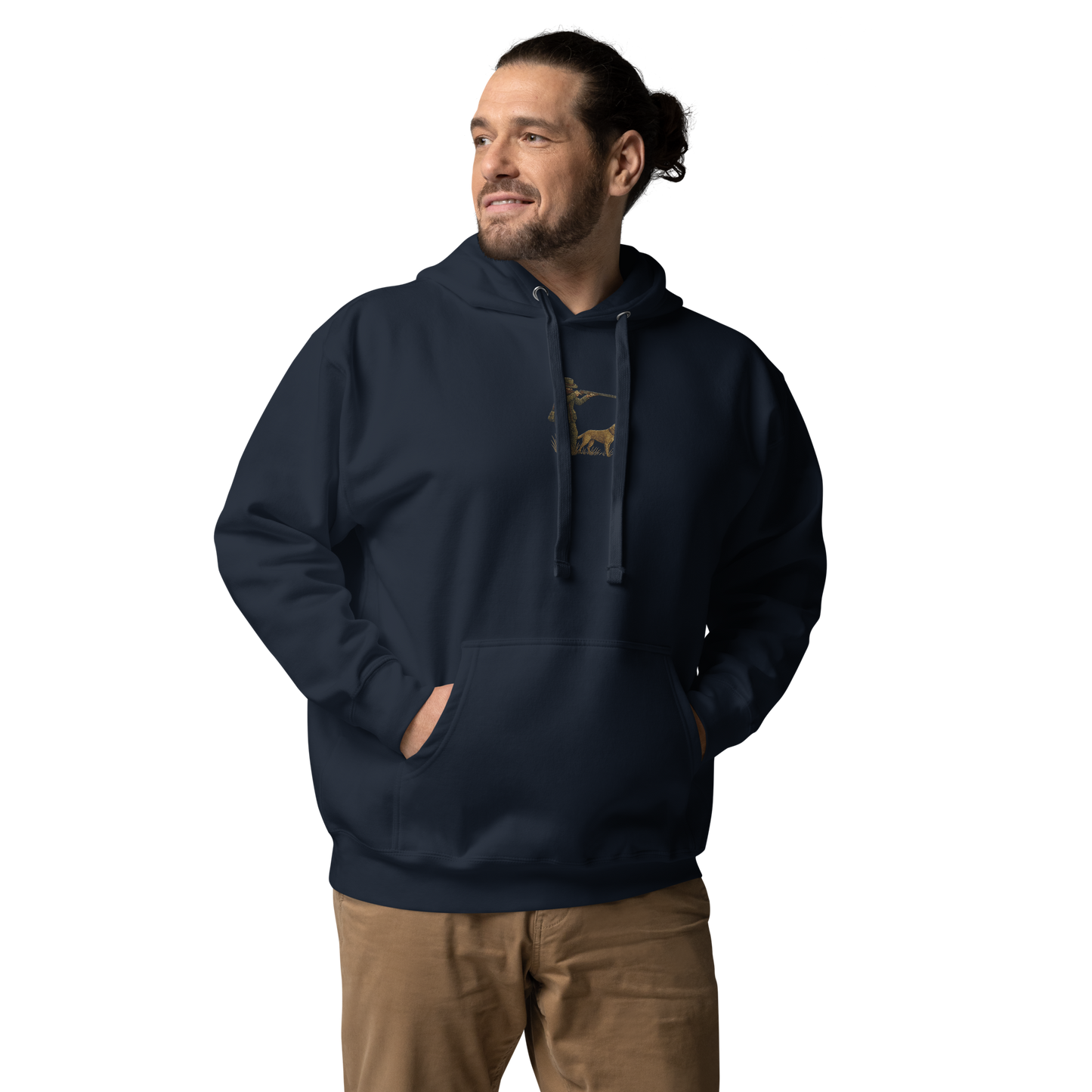 Embroidered Hunter Hoodie – Rugged Warmth for Outdoorsmen