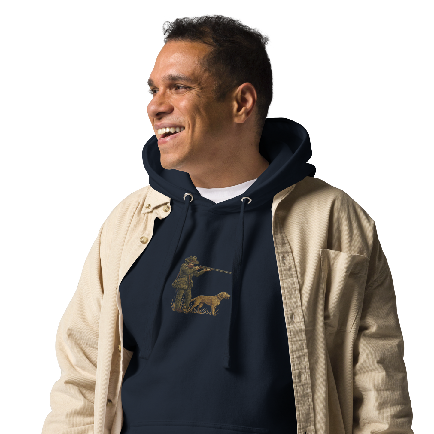 Embroidered Hunter Hoodie – Rugged Warmth for Outdoorsmen