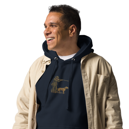 Embroidered Hunter Hoodie – Rugged Warmth for Outdoorsmen