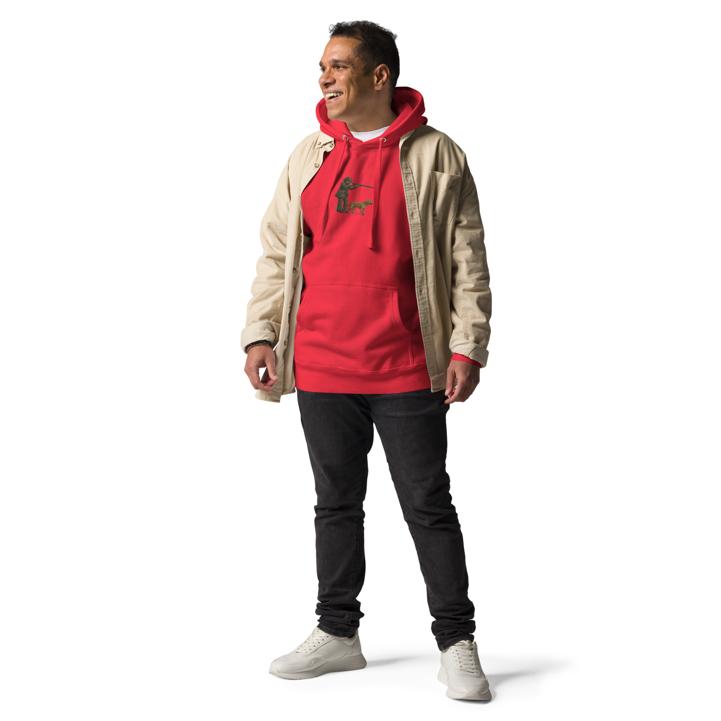 Embroidered Hunter Hoodie – Rugged Warmth for Outdoorsmen