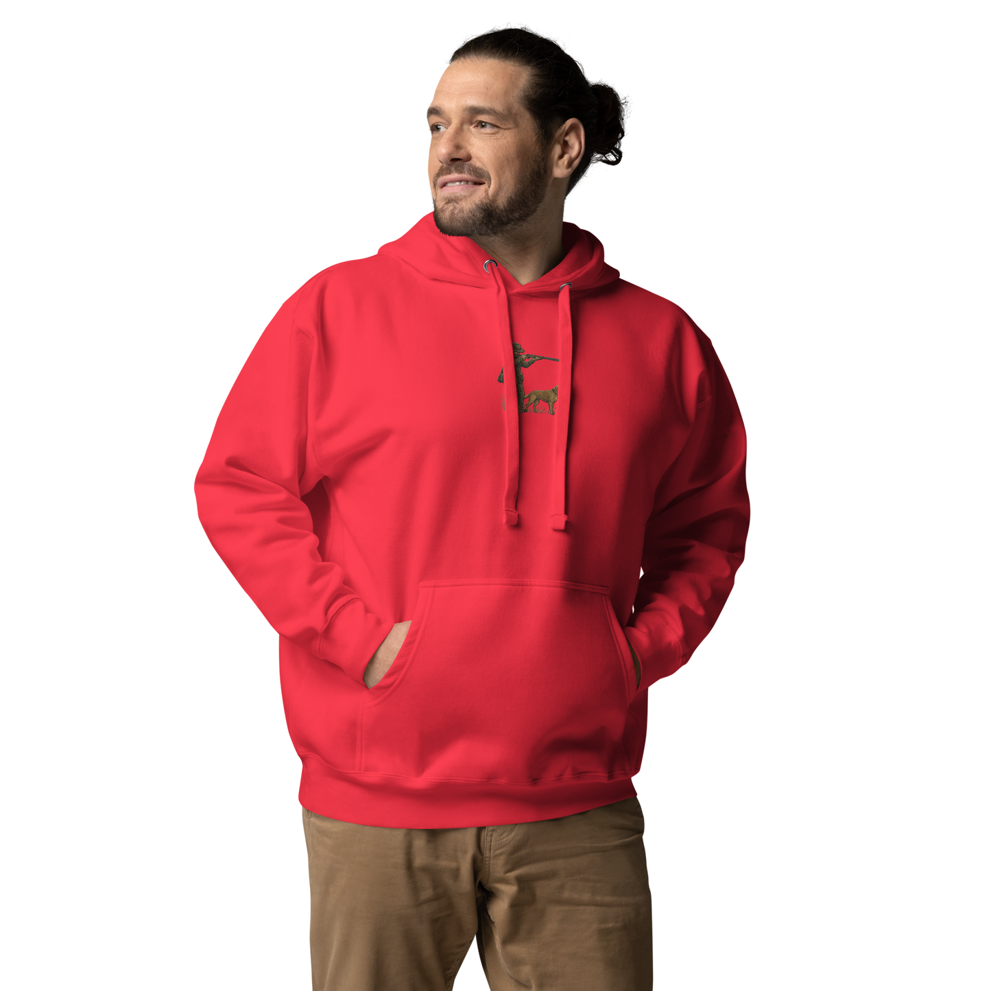 Embroidered Hunter Hoodie – Rugged Warmth for Outdoorsmen
