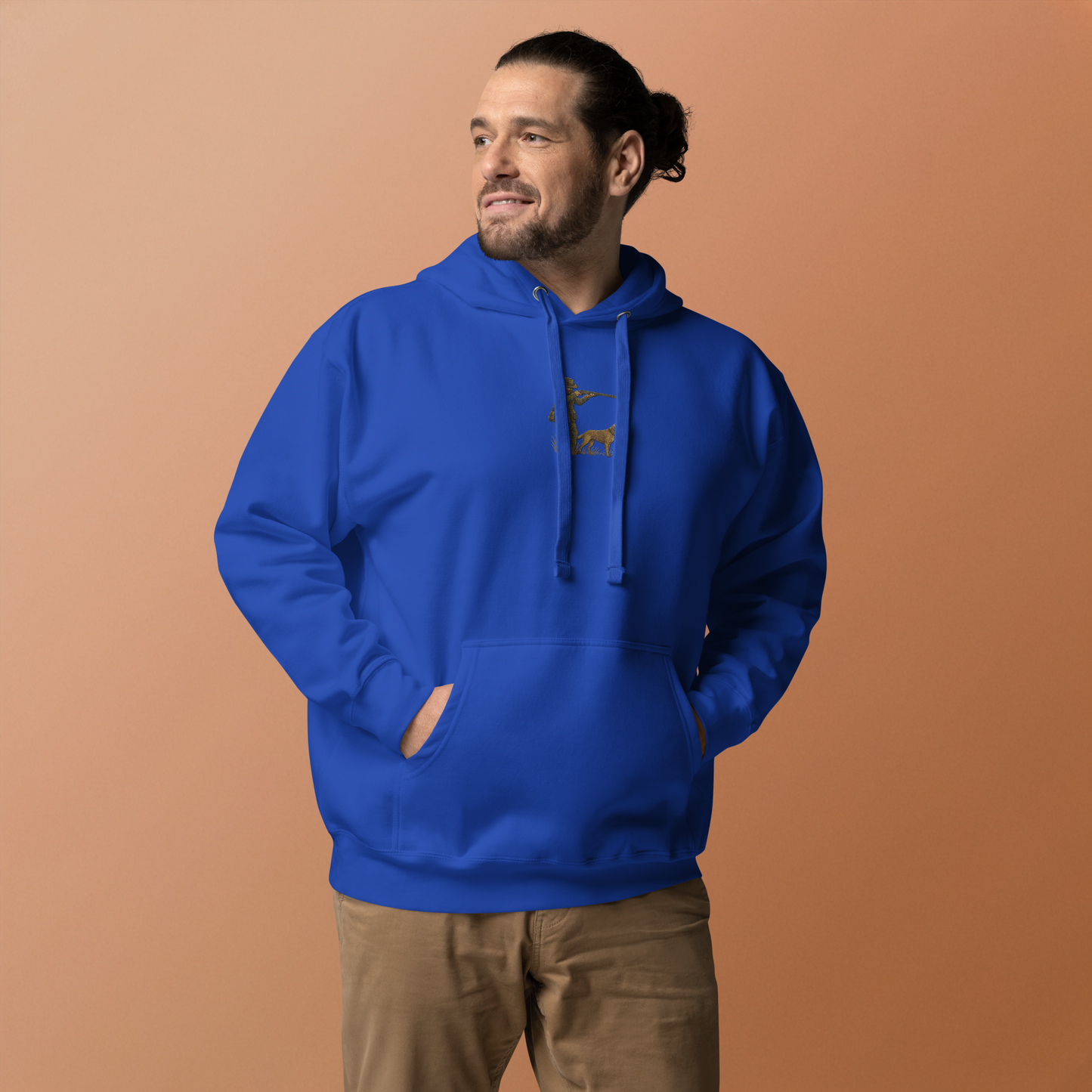 Embroidered Hunter Hoodie – Rugged Warmth for Outdoorsmen
