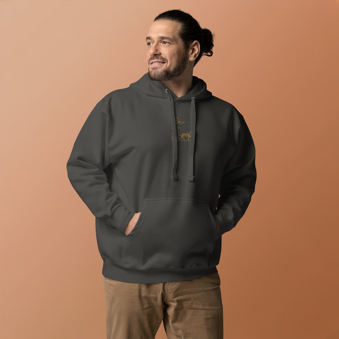 Embroidered Hunter Hoodie – Rugged Warmth for Outdoorsmen