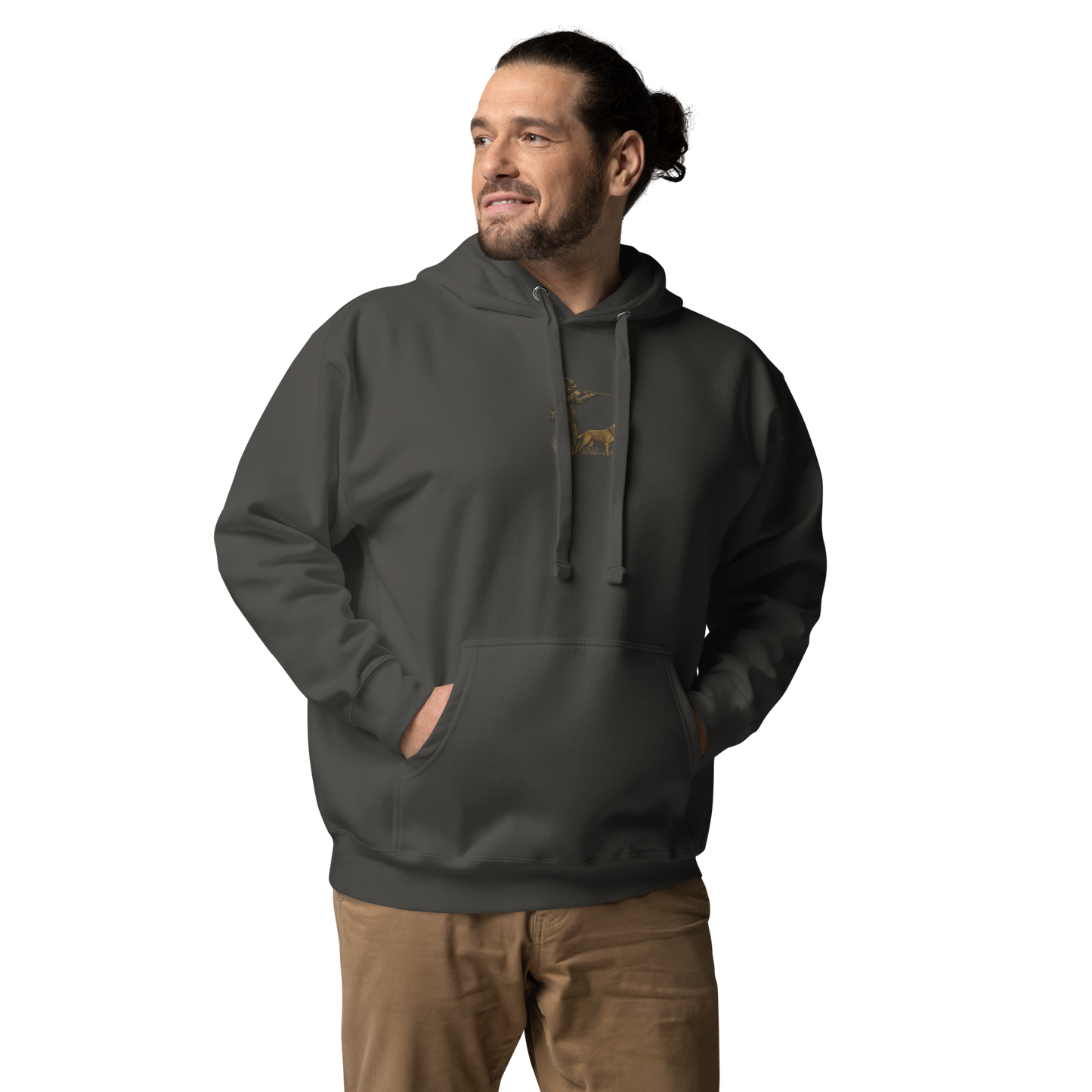 Embroidered Hunter Hoodie – Rugged Warmth for Outdoorsmen