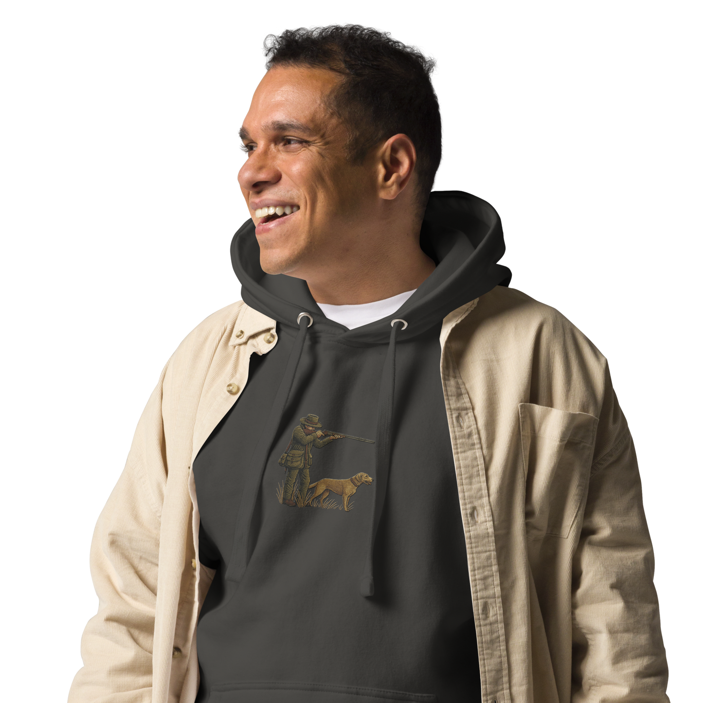 Embroidered Hunter Hoodie – Rugged Warmth for Outdoorsmen