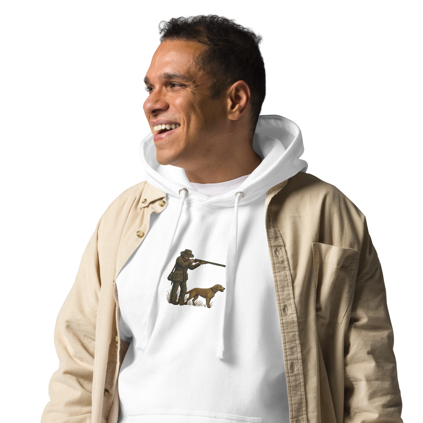 Embroidered Hunter Hoodie – Rugged Warmth for Outdoorsmen