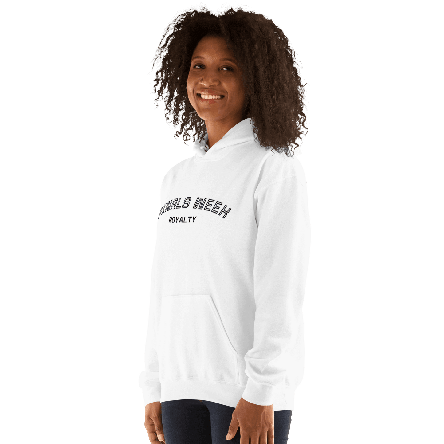 Custom College Hoodie – Your Mantra, Your Mood featuring fun text design in white.