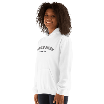 Custom College Hoodie – Your Mantra, Your Mood featuring fun text design in white.