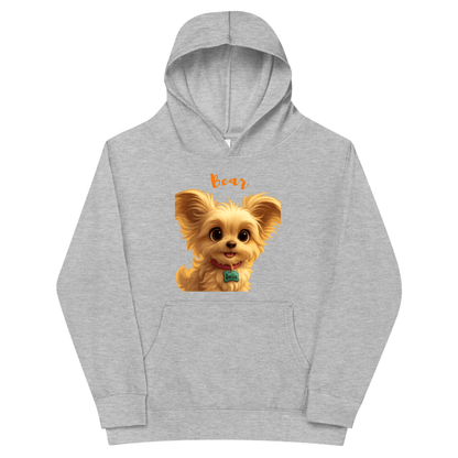 Custom College Hoodie – Add Your Photos, Text & Emojis Your Way featuring cute dog graphic named Bear.