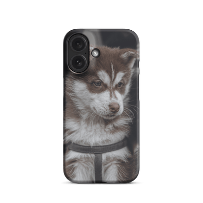 Custom iPhone Case with Your Pics: Snap Your Style featuring a cute puppy design.