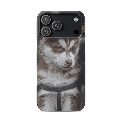 Custom iPhone Case with Your Pics: Snap Your Style featuring a cute pet image.
