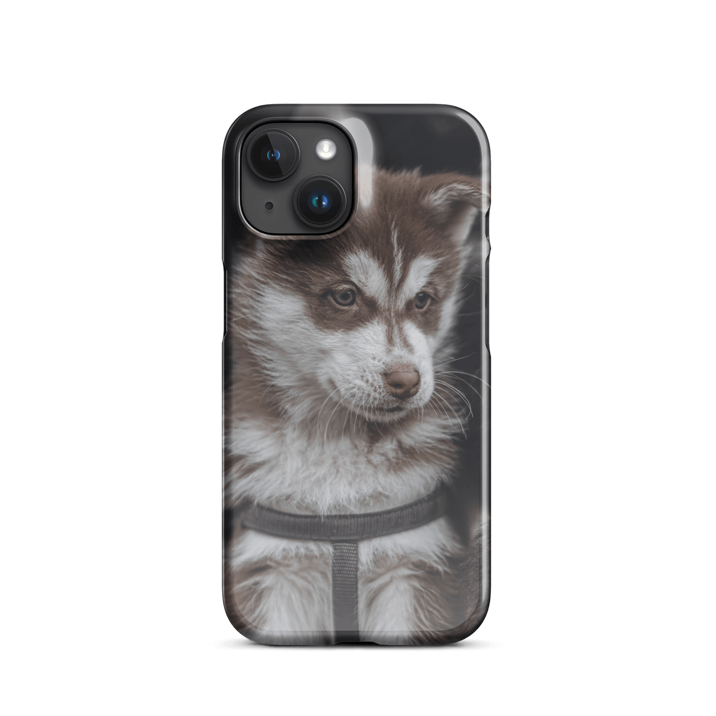 Custom iPhone Case with Your Pics: Snap Your Style featuring a cute puppy design.
