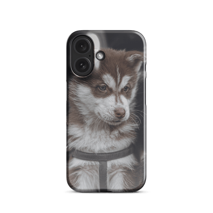 Custom iPhone Case with Your Pics: Snap Your Style featuring an adorable puppy