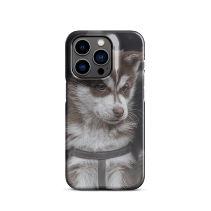 Custom iPhone Case with Your Pics: Snap Your Style featuring a cute puppy design.
