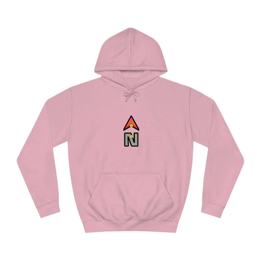 Custom College Hoodie – Add Your Photos, Text & Emojis Your Way in pink with unique graphic design.