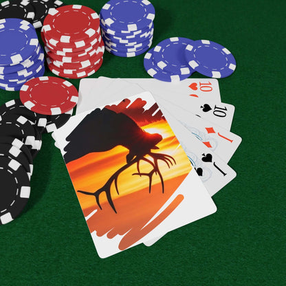 Custom Playing Cards – Upload, Cartoonize, Celebrate with unique artwork and colorful poker chips.