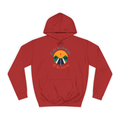 Custom College Hoodie – Add Your Photos, Text & Emojis Your Way in red featuring inspirational graphic.