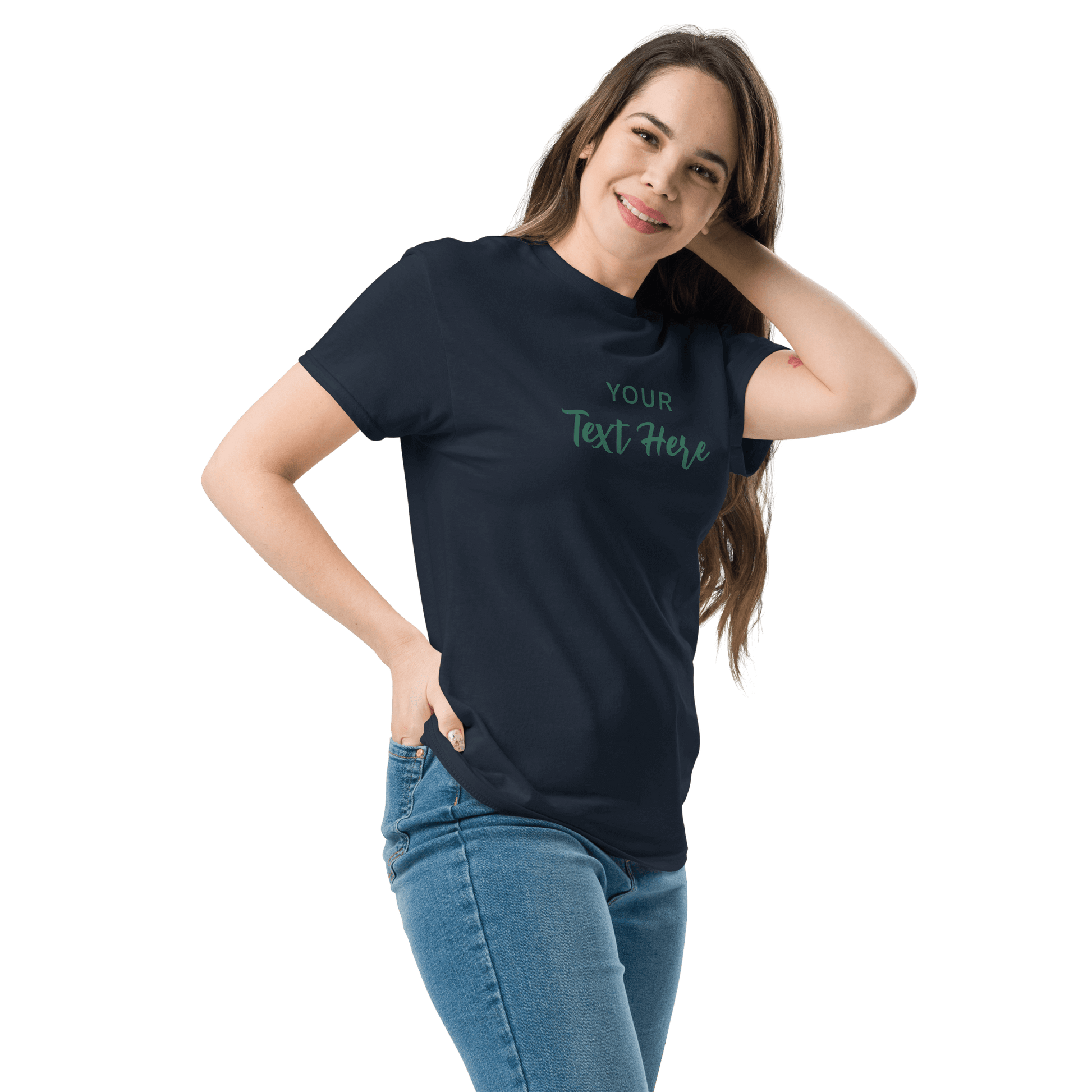 Freestyle Unisex T-Shirt – Upload Photos, Add Text & Emojis Your Way, customizable with text and designs.