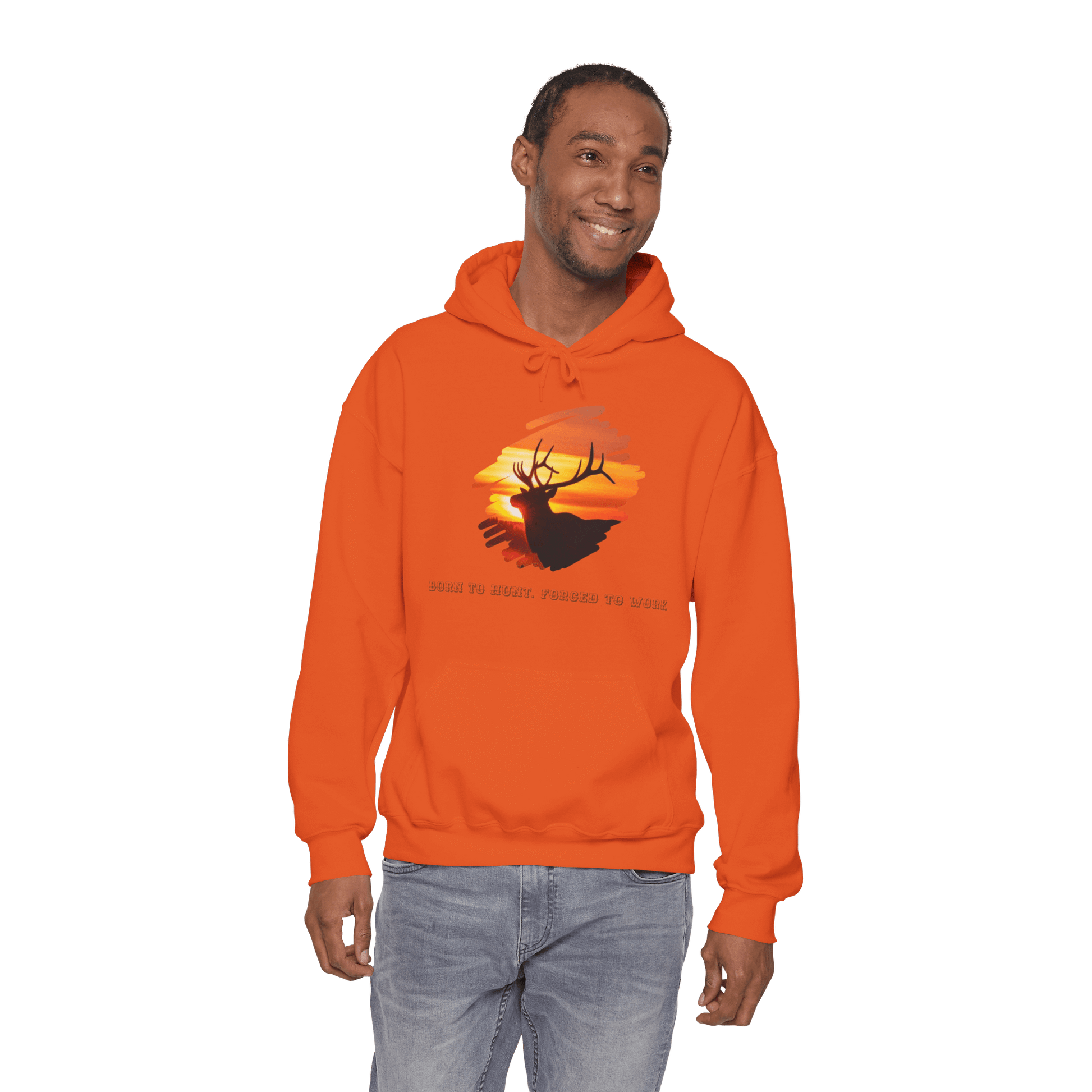 Elk Hunting Hoodie – Custom Mantra Outdoorsmen Gift Sweatshirt featuring elk artwork and outdoor spirit.