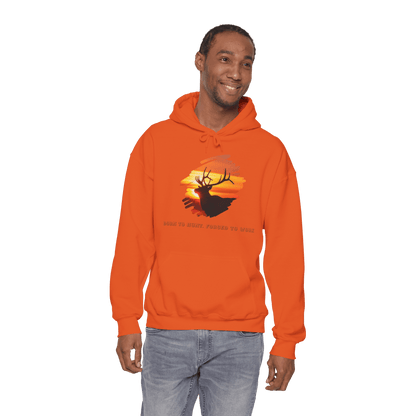 Elk Hunting Hoodie – Custom Mantra Outdoorsmen Gift Sweatshirt featuring elk artwork and outdoor spirit.