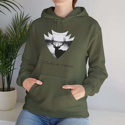 Elk Hunting Hoodie – Custom Mantra Outdoorsmen Gift Sweatshirt featuring a stylish elk design and mantra.