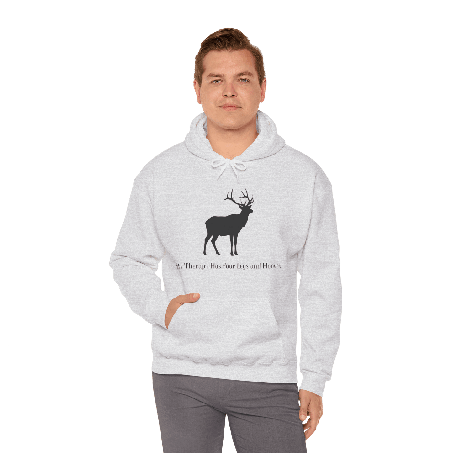 Elk Hunting Hoodie – Custom Mantra  Outdoorsmen Gift Sweatshirt featuring a deer graphic and hunting theme.