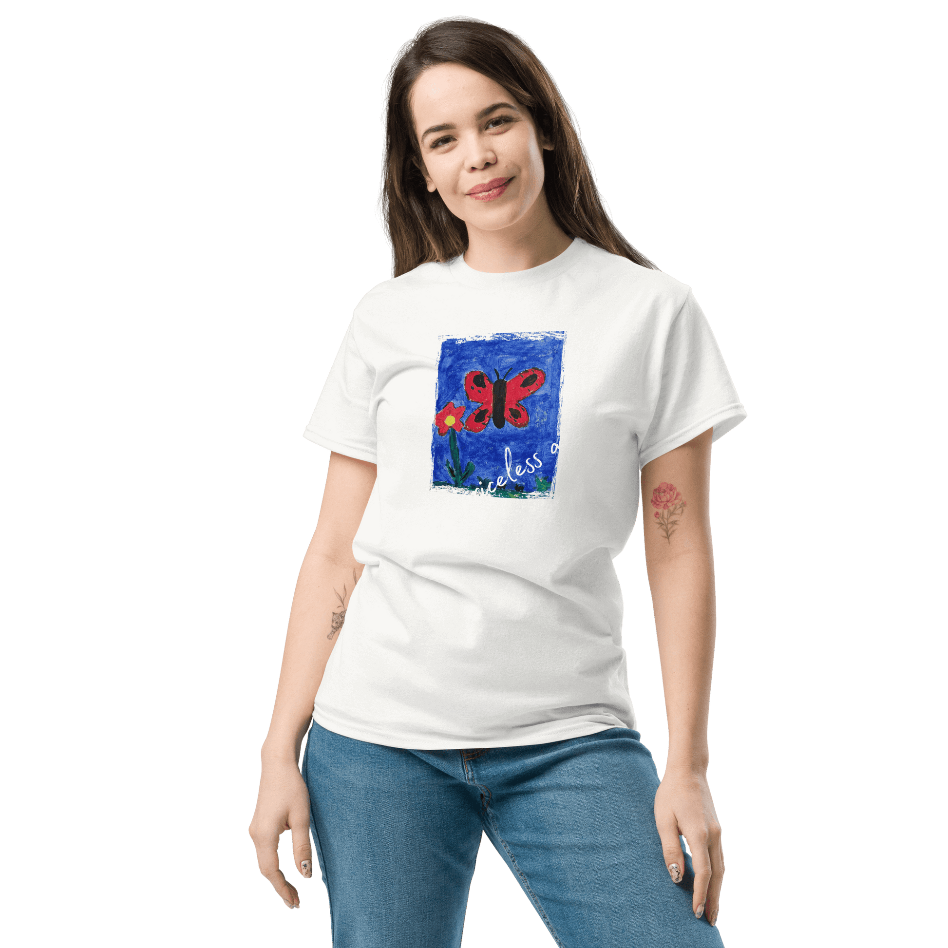 Freestyle Unisex T-Shirt – Upload Photos, Add Text & Emojis Your Way, customizable with unique designs.