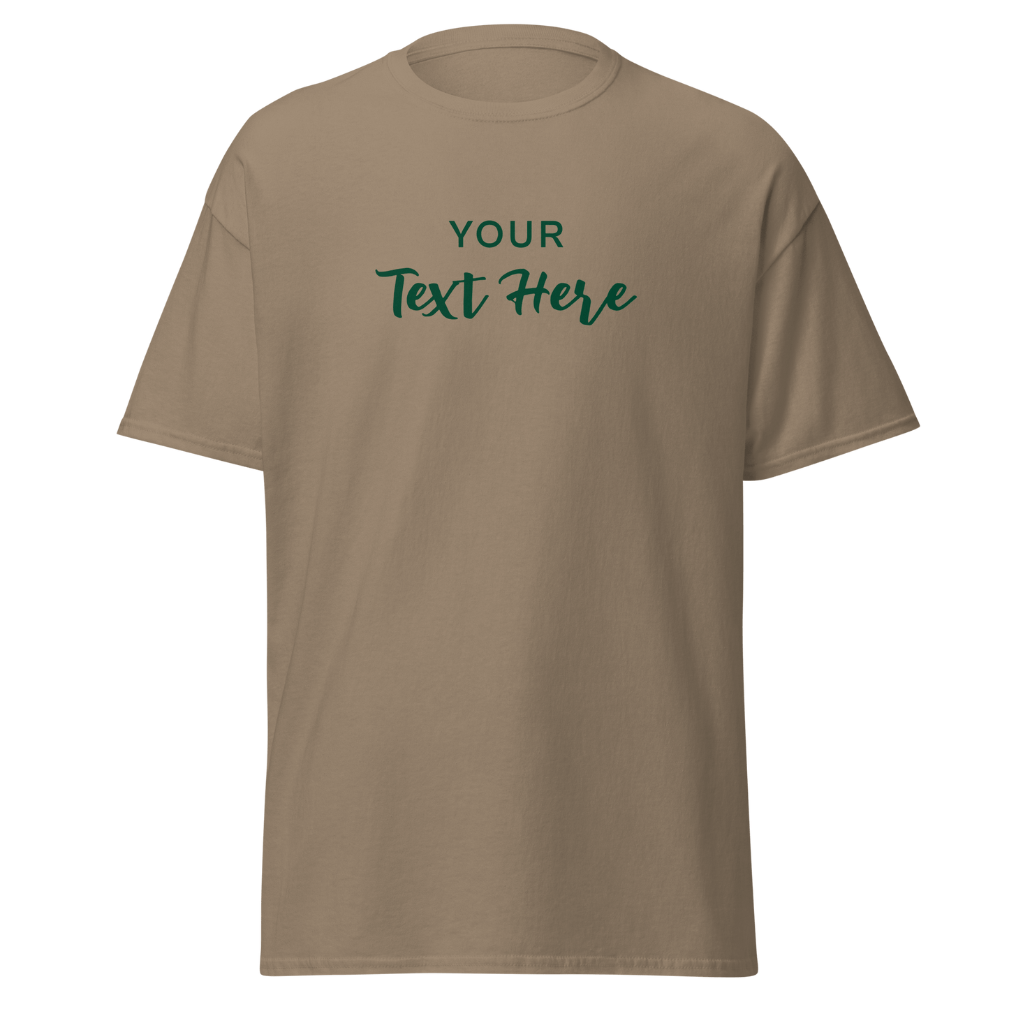Freestyle Unisex T-Shirt – Upload Photos, Add Text & Emojis Your Way with customizable text design