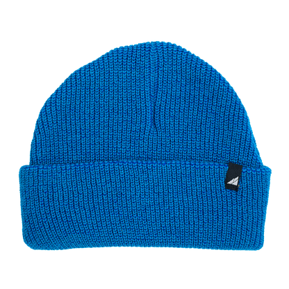 Infant Acrylic Cuff Hat – Soft Knit Beanie for Ages 3–12M in bright blue color, perfect for keeping infants warm.