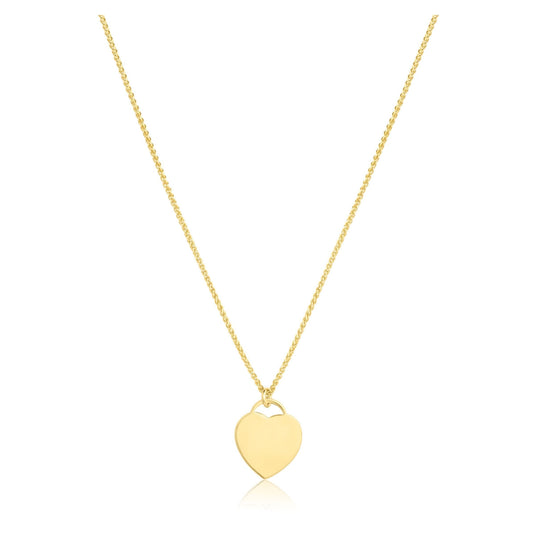 Isabella Necklace – 14k Gold-Filled Heart Pendant on Wheat Chain featuring heart charm and wheat chain design