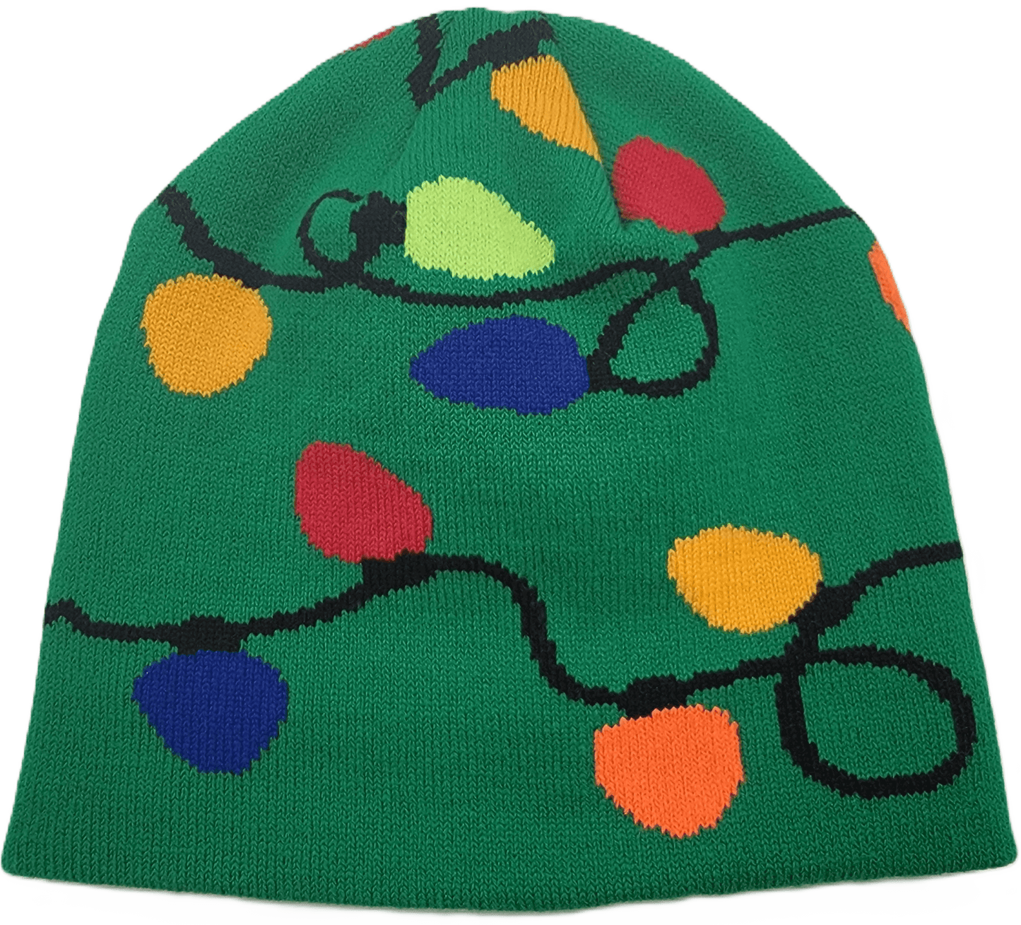 Limited Edition Holiday Hats – Festive Acrylic Beanies featuring colorful Christmas lights design