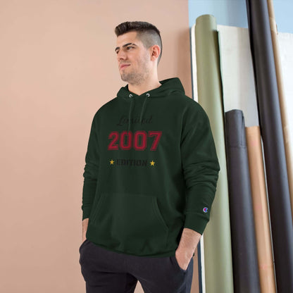 Limited Edition Year Hoodie – Champion Comfort, Collegiate Colors featuring 2007 design in classic block lettering.