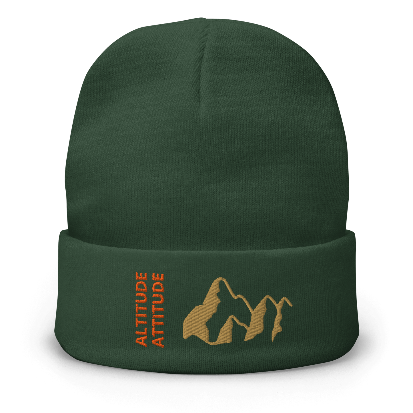 Mountain Beanie – Embroidered Knit Hat with Peak Style featuring bold mountain design and cozy fabric.