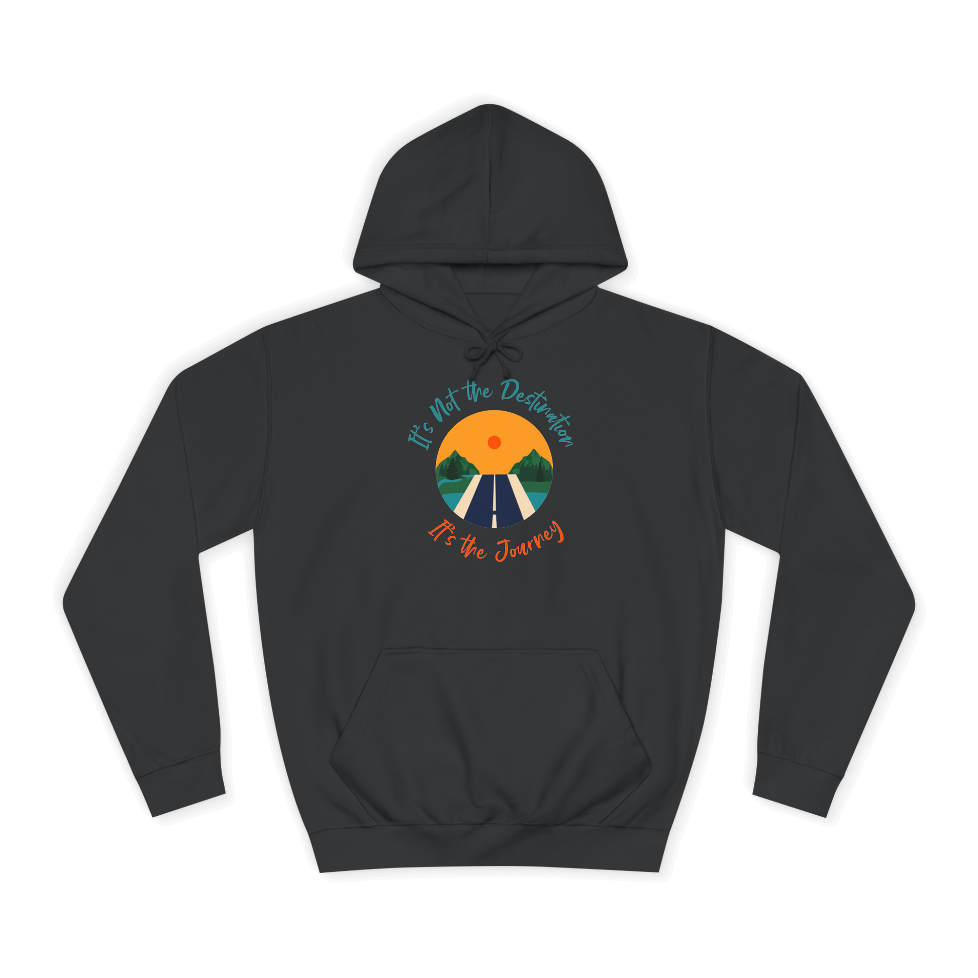 Custom College Hoodie – Add Your Photos, Text & Emojis Your Way with a journey-inspired design.