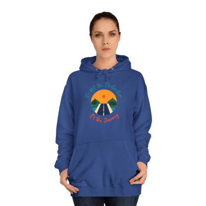 Custom College Hoodie – Add Your Photos, Text & Emojis Your Way featuring a motivational quote design.