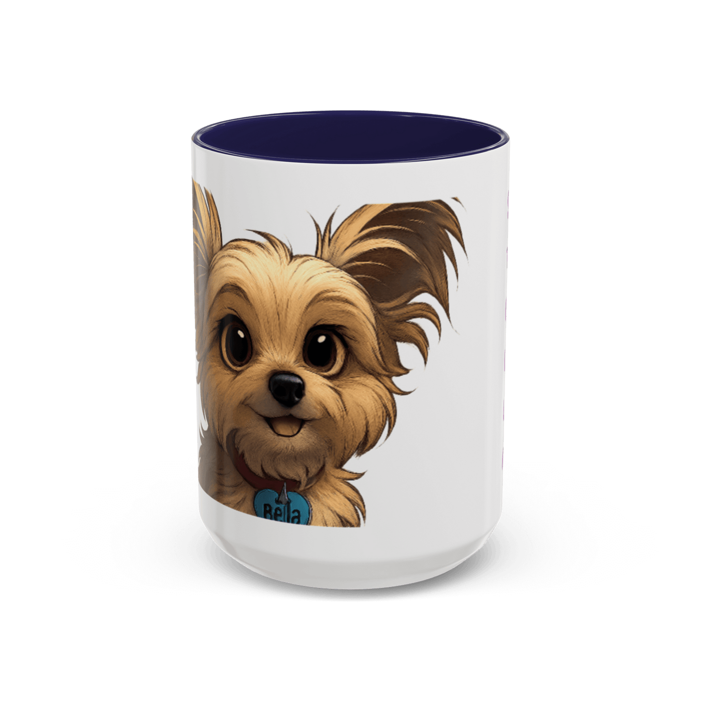 Personalized Pet Cartoon Mug featuring a cute dog illustration, ideal for pet lovers and cozy coffee moments.