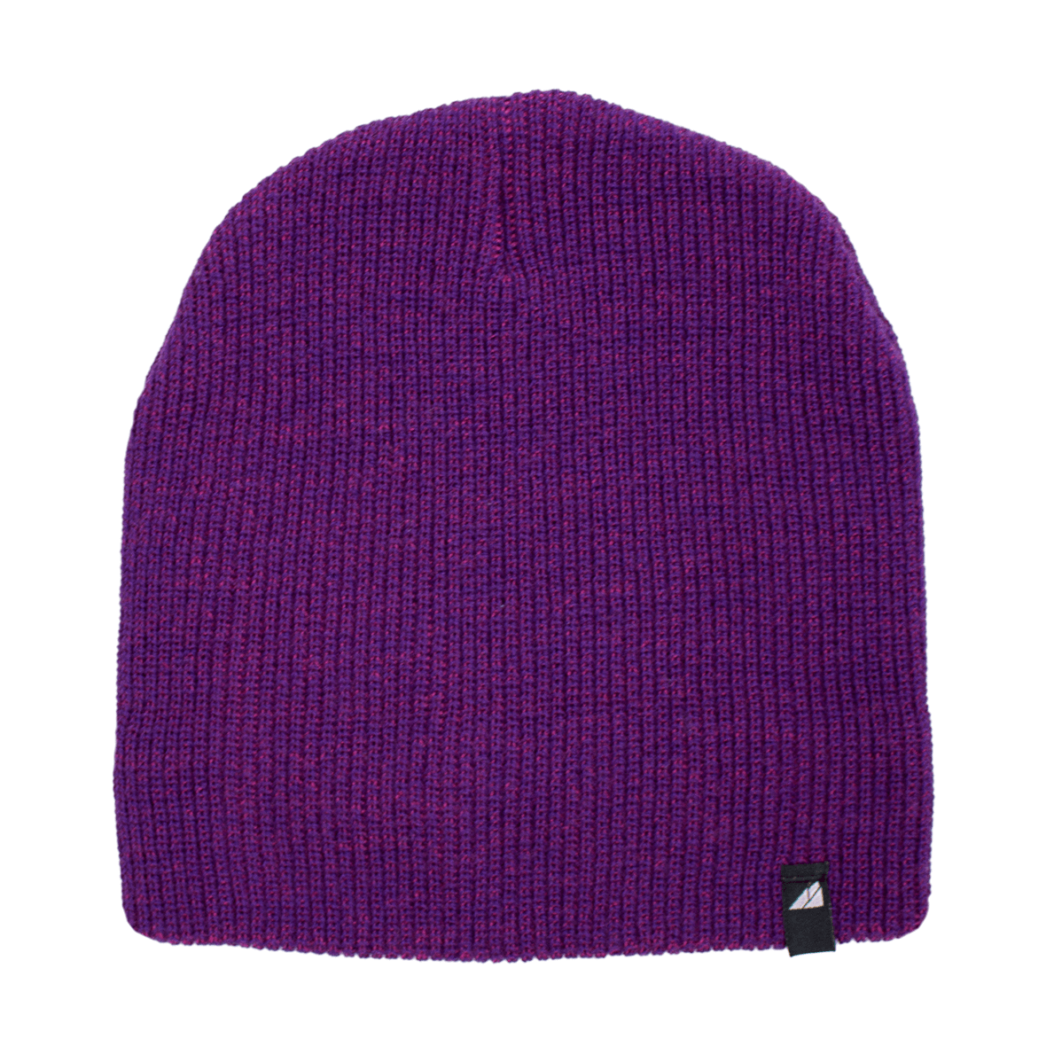 Toddler Acrylic Beanie – Soft Stretch Hat for Ages 1–3 in vibrant purple color.