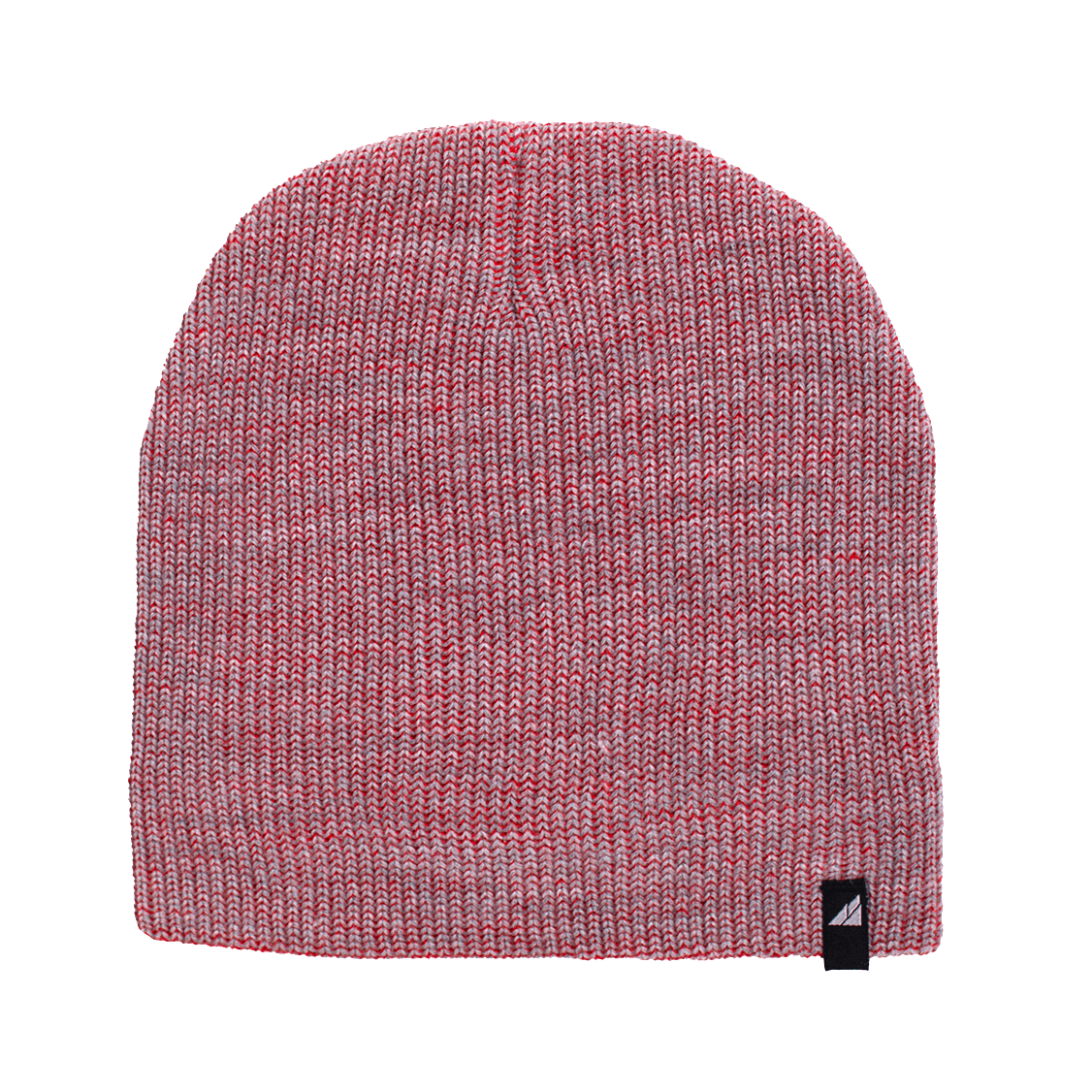 Toddler Acrylic Beanie – Soft Stretch Hat for Ages 1–3 in red and gray design, perfect for chilly adventures.