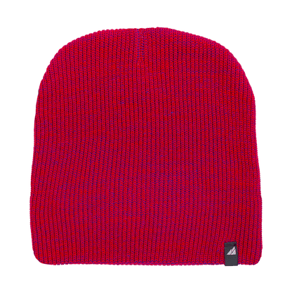 Toddler Acrylic Beanie – Soft Stretch Hat for Ages 1–3 in bright red color, designed for warmth and comfort.