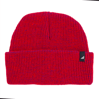 Toddler Acrylic Cuff Hat – Soft Knit Beanie in vibrant red color, perfect for keeping little ones cozy.