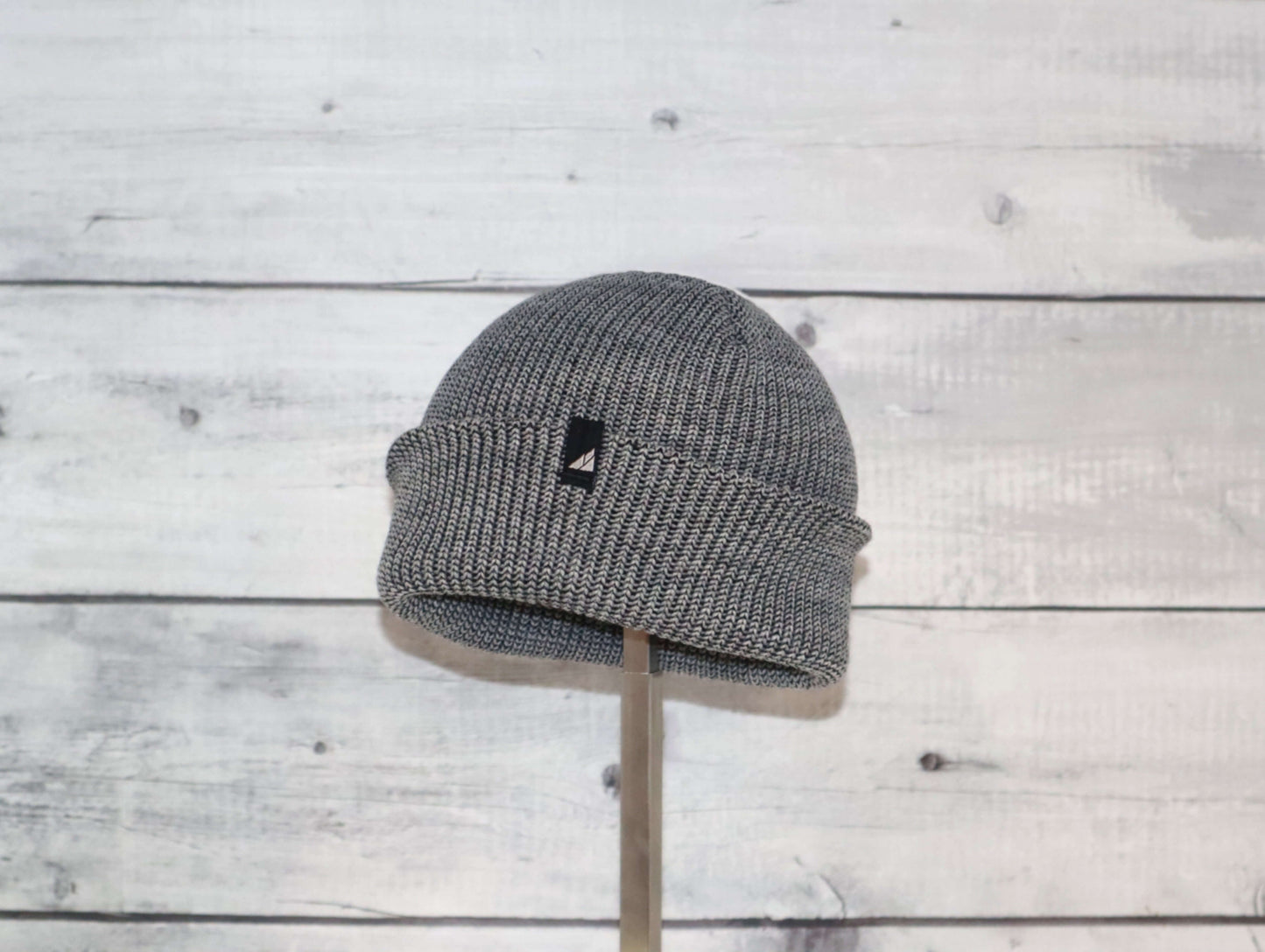 Image of Toddler Acrylic Cuff Hat – Soft Knit Beanie on display, showcasing its cozy knit design and cuff.