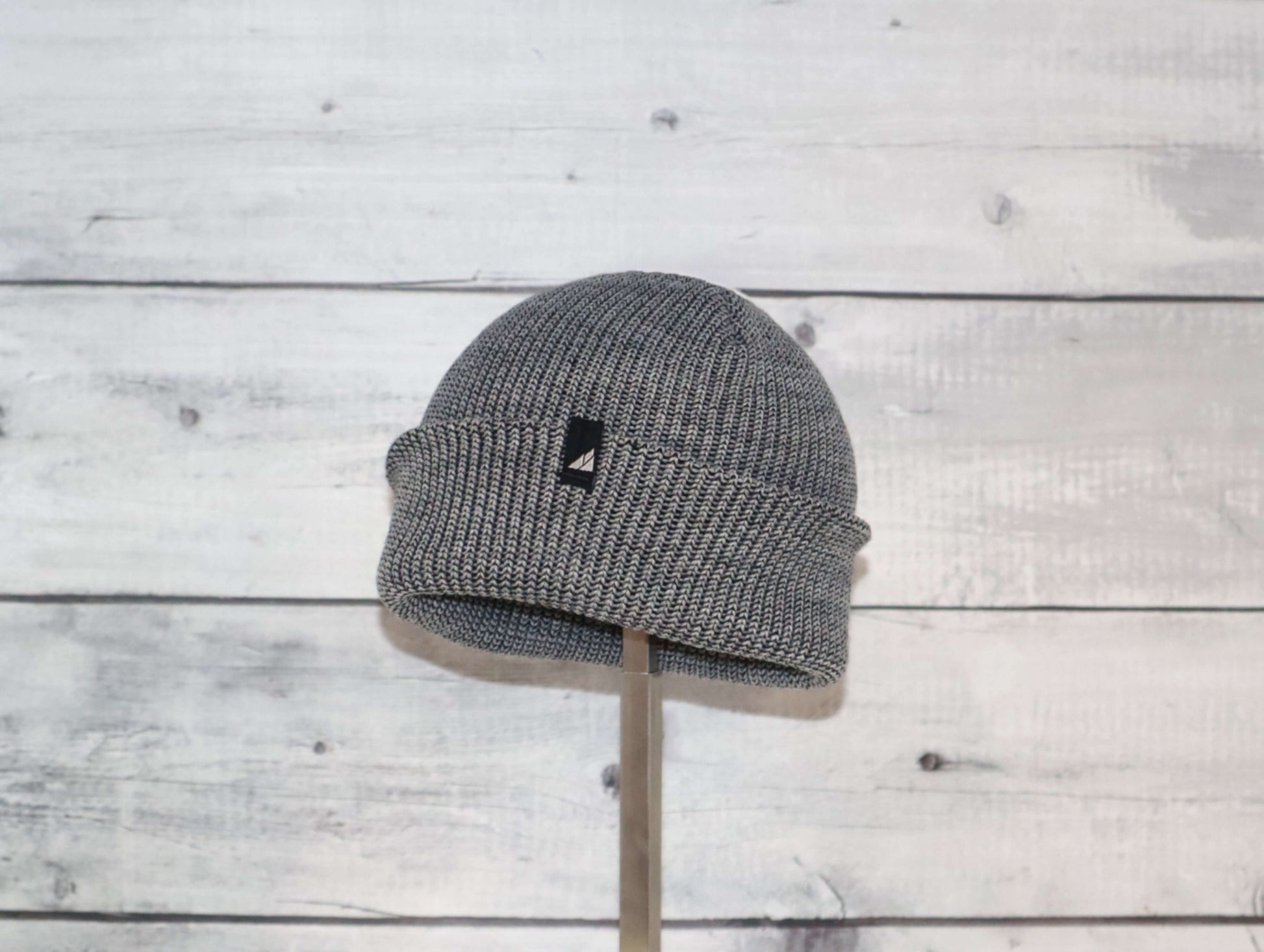 Image of Toddler Acrylic Cuff Hat – Soft Knit Beanie on display, showcasing its cozy knit design and cuff.