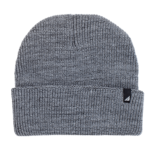 Toddler Acrylic Cuff Hat – Soft Knit Beanie in gray, made for warmth and comfort for ages 1-3.